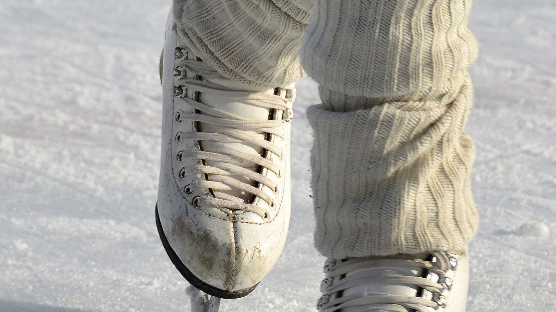 Ancienne paire de patins à glace professionnelle Made in Canada - Décoration